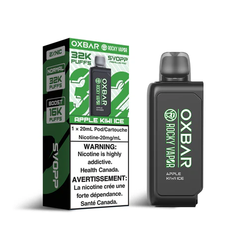 APPLE-KIWI-ICE SVOPP Rocky Vapor Oxbar Pods 32K 20mg - Image 1