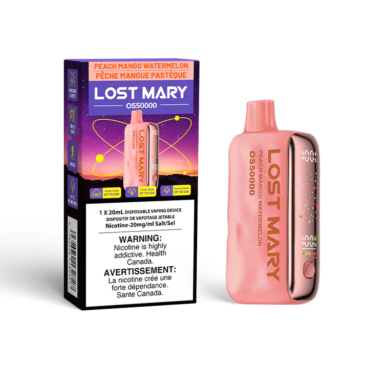 Lost-mary-50k-peach-mango-watermelon Lost Mary | 50000 | 20MG - Image 1